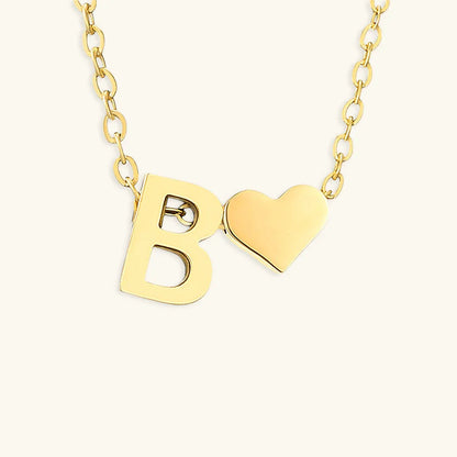 [Royal Vicky]Ria Initial Letter Gold Necklace