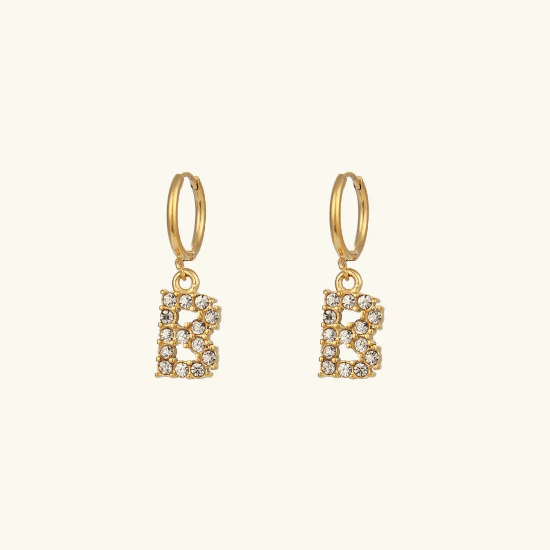 [Royal Vicky]Wilhemina Initial Letter Earrings