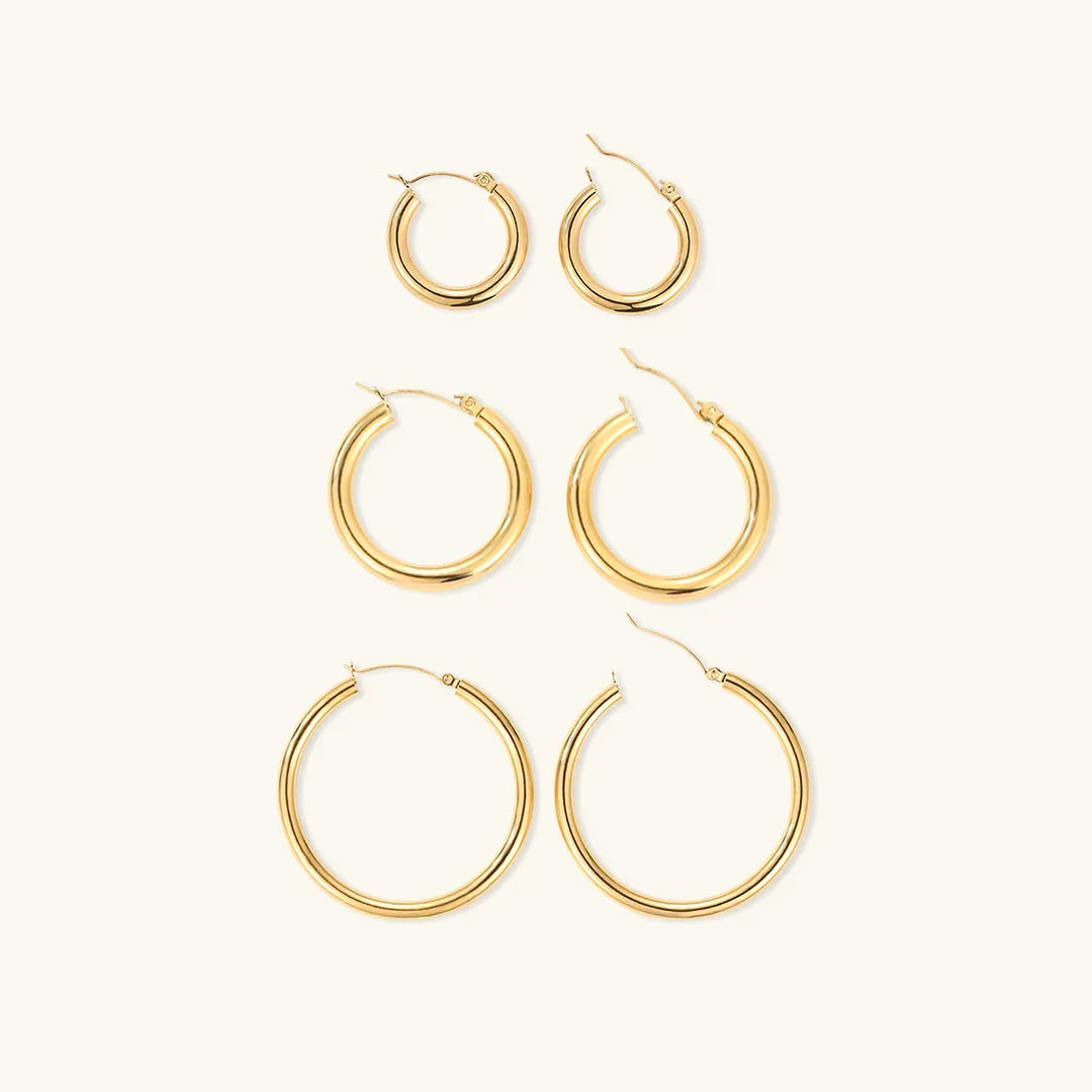 [Royal Vicky]Broad Round Hoops