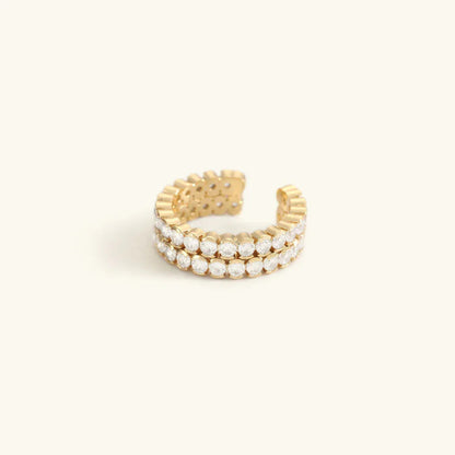 [Royal Vicky]Cassandra Studded Gold Ring