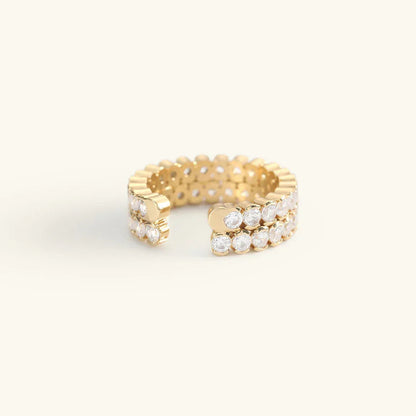 [Royal Vicky]Cassandra Studded Gold Ring