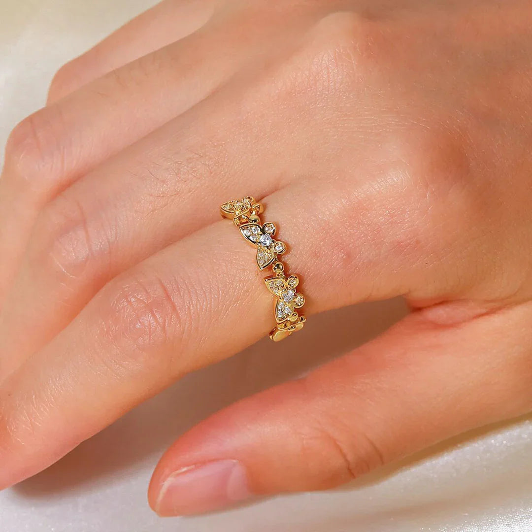 [Royal Vicky]Colleen Butterfly Gold Ring