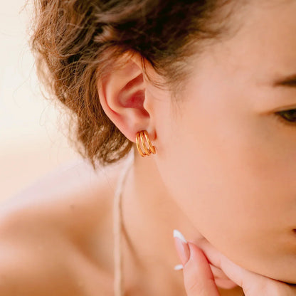 [Royal Vicky]Cradle Gold Earrings