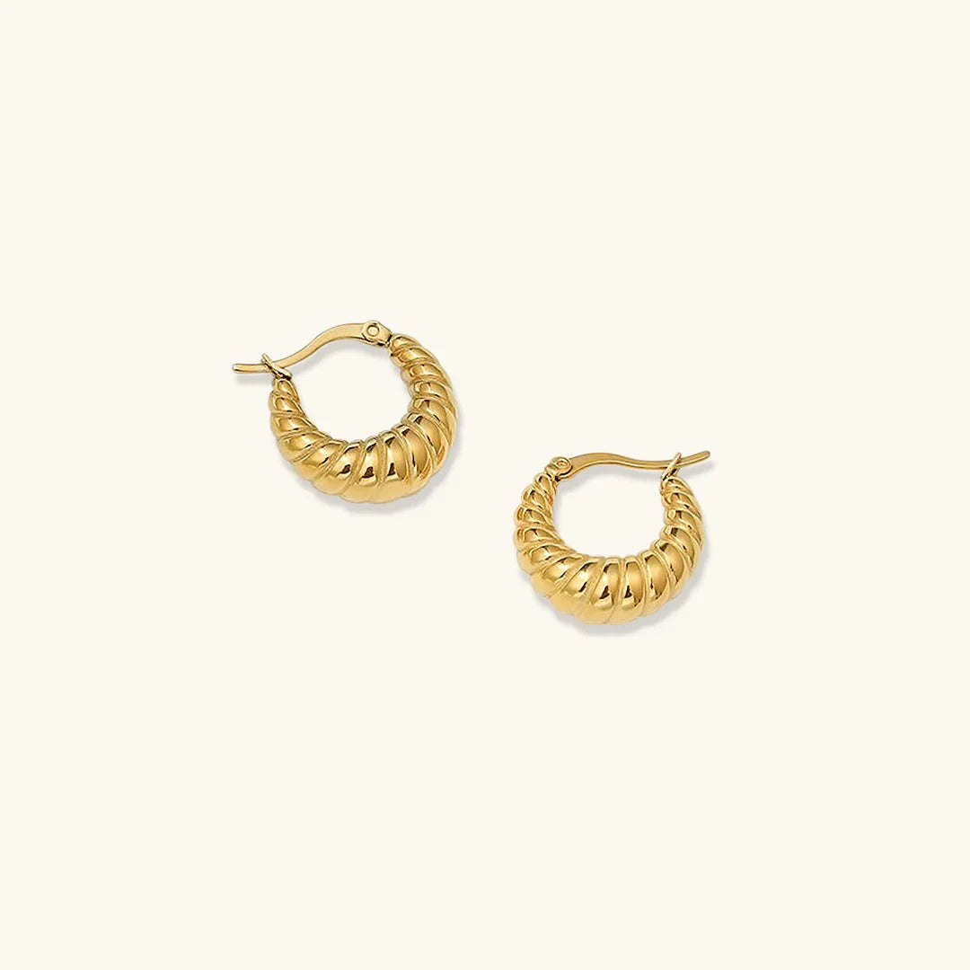[Royal Vicky]Croissant Hoop Earrings