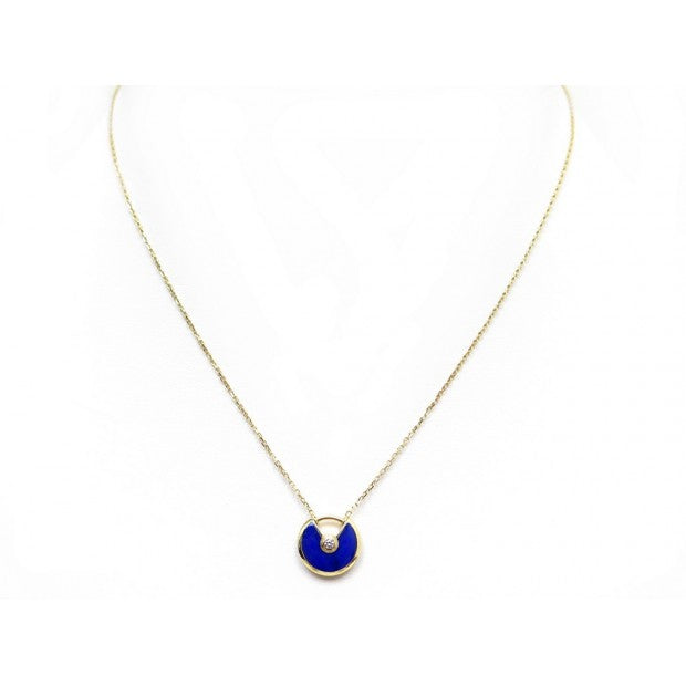 [Vicky]AMULETTE ROSE GOLD AGATE NECKLACE