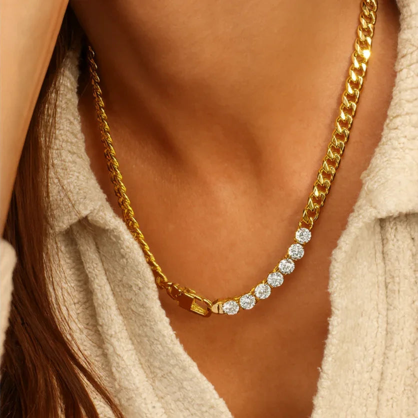 [Royal Vicky]Maelle Diamond Necklace