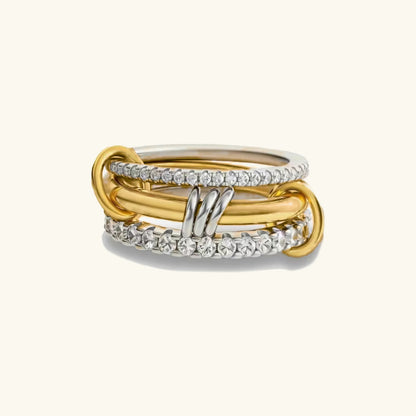 [Royal Vicky]Cosette Stacked Diamond Ring