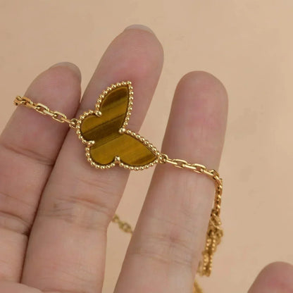 [Vicky]LUCKY SPRING 5 MOTIF GOLD BRACELET