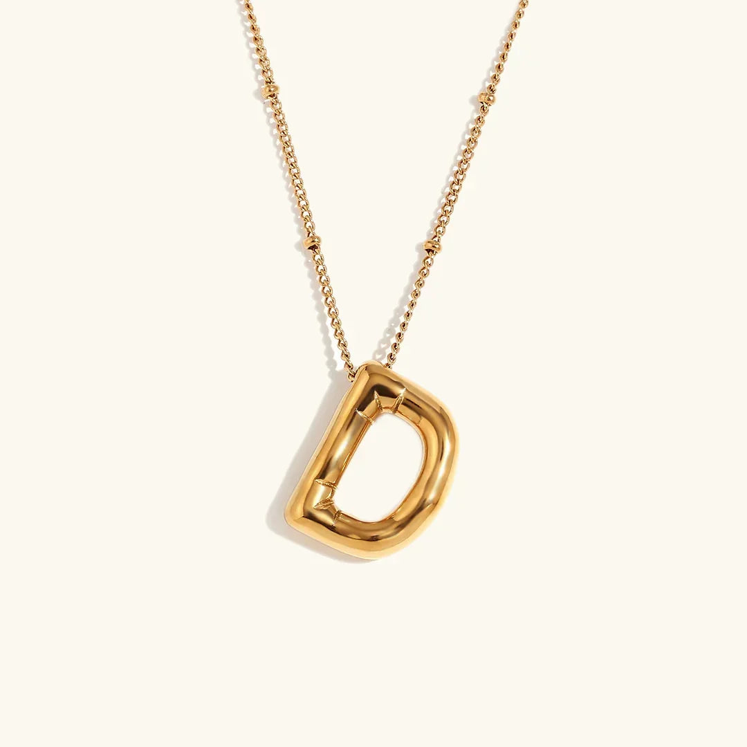 [Royal Vicky]Balloon Gold Initial Necklace