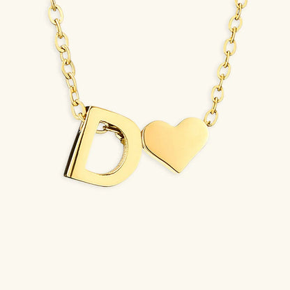 [Royal Vicky]Ria Initial Letter Gold Necklace