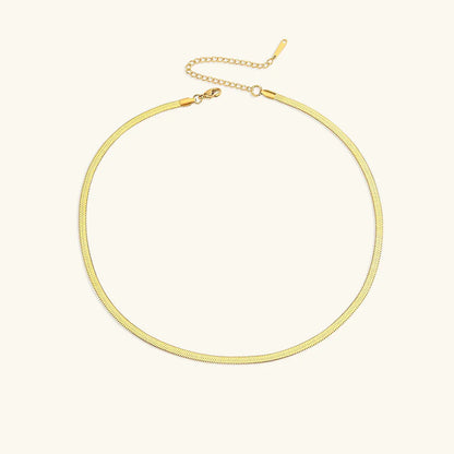 [Royal Vicky]Elizabeth Gold Herringbone Necklace