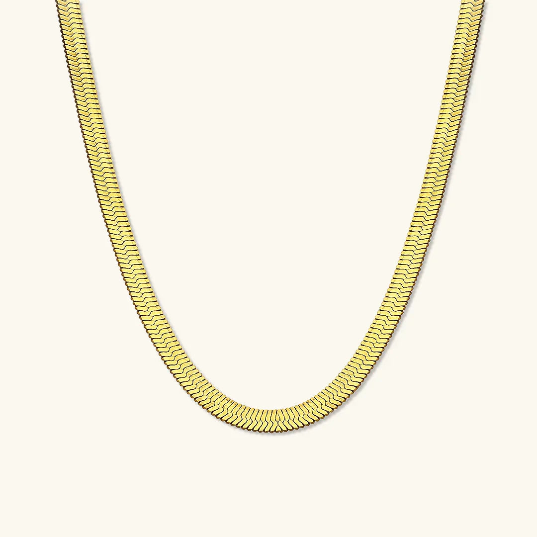 [Royal Vicky]Elysian Gold Herringbone Necklace