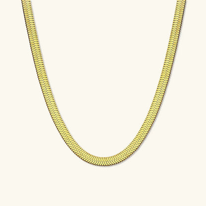 [Royal Vicky]Elysian Gold Herringbone Necklace