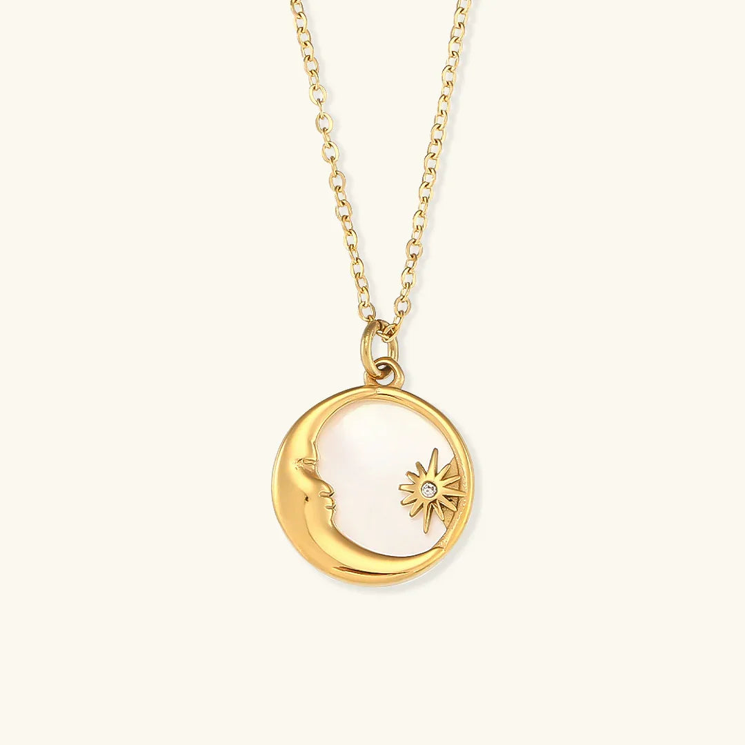 [Royal Vicky]Evangeline Lunar Gold Necklace