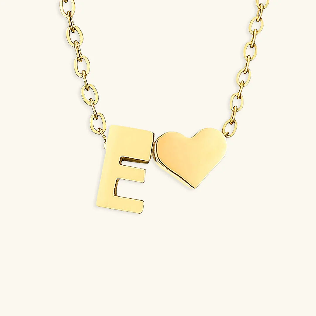 [Royal Vicky]Ria Initial Letter Gold Necklace