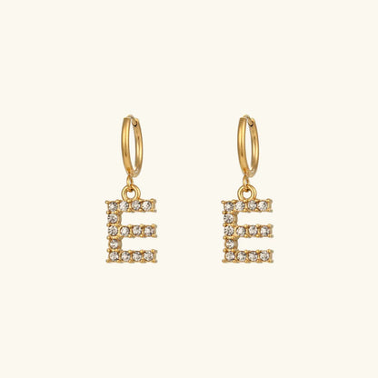 [Royal Vicky]Wilhemina Initial Letter Earrings