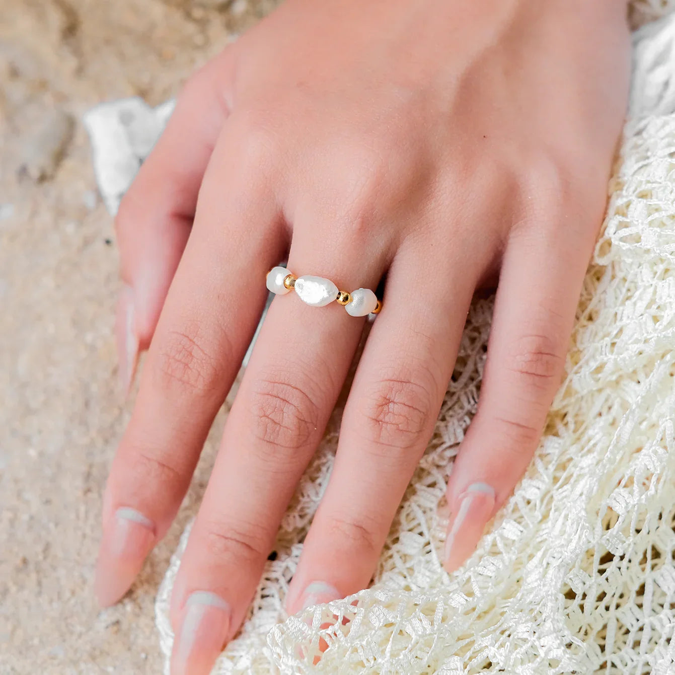 [Royal Vicky]Fiji Pearl Band Ring