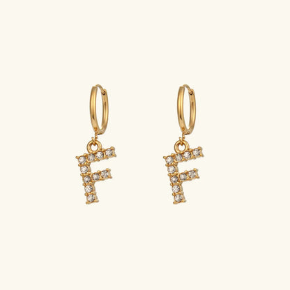 [Royal Vicky]Wilhemina Initial Letter Earrings