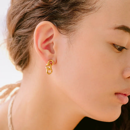 [Royal Vicky]Giselle Gold Chain Earring
