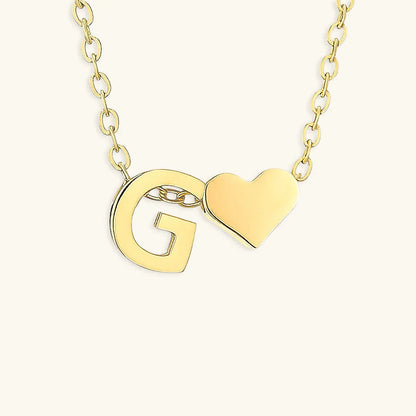 [Royal Vicky]Ria Initial Letter Gold Necklace