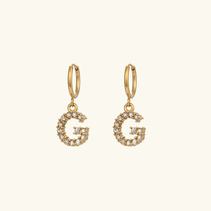 [Royal Vicky]Wilhemina Initial Letter Earrings