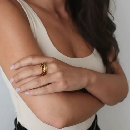 [Royal Vicky]Christabel Diamond Ring Stack