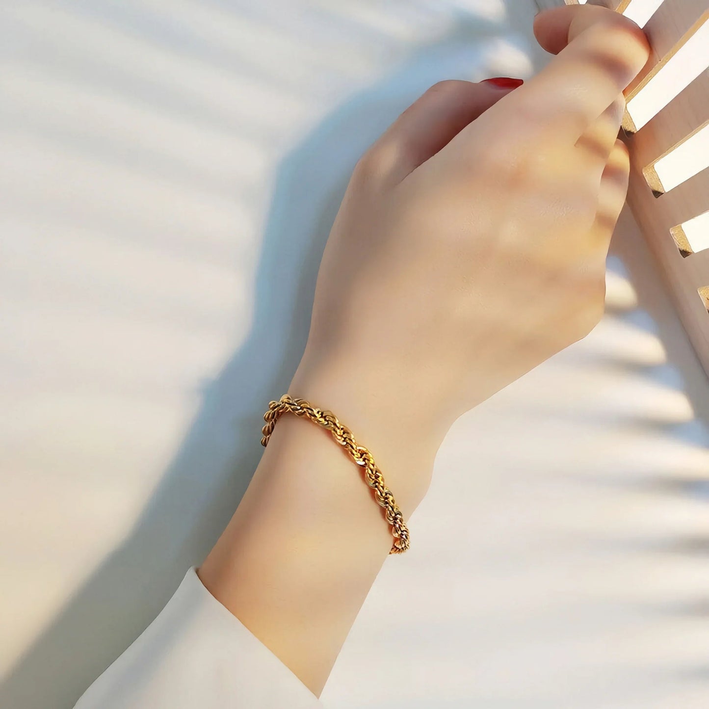 [Royal Vicky]Clara Rope Chain Gold Bracelet