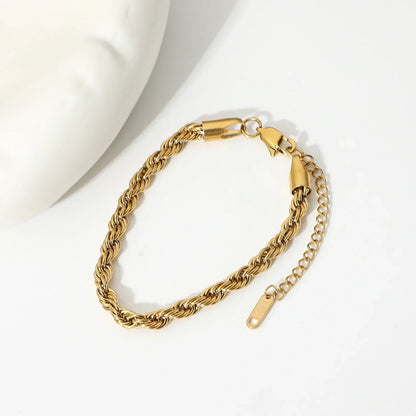 [Royal Vicky]Clara Rope Chain Gold Bracelet