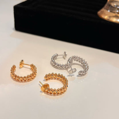 [Vicky]CLASH SMALL HOOP EARRINGS