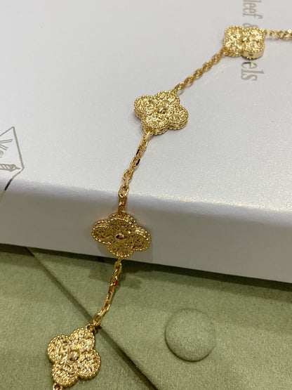 [Vicky]CLOVER 6 MOTIFS BRONZING BRACELET