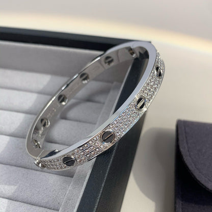 [Vicky]LOVE BRACELET 6.1MM DIAMOND-PAVED CERAMIC