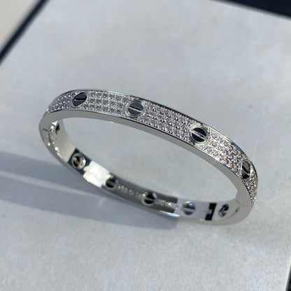 [Vicky]LOVE BRACELET 6.1MM DIAMOND-PAVED CERAMIC