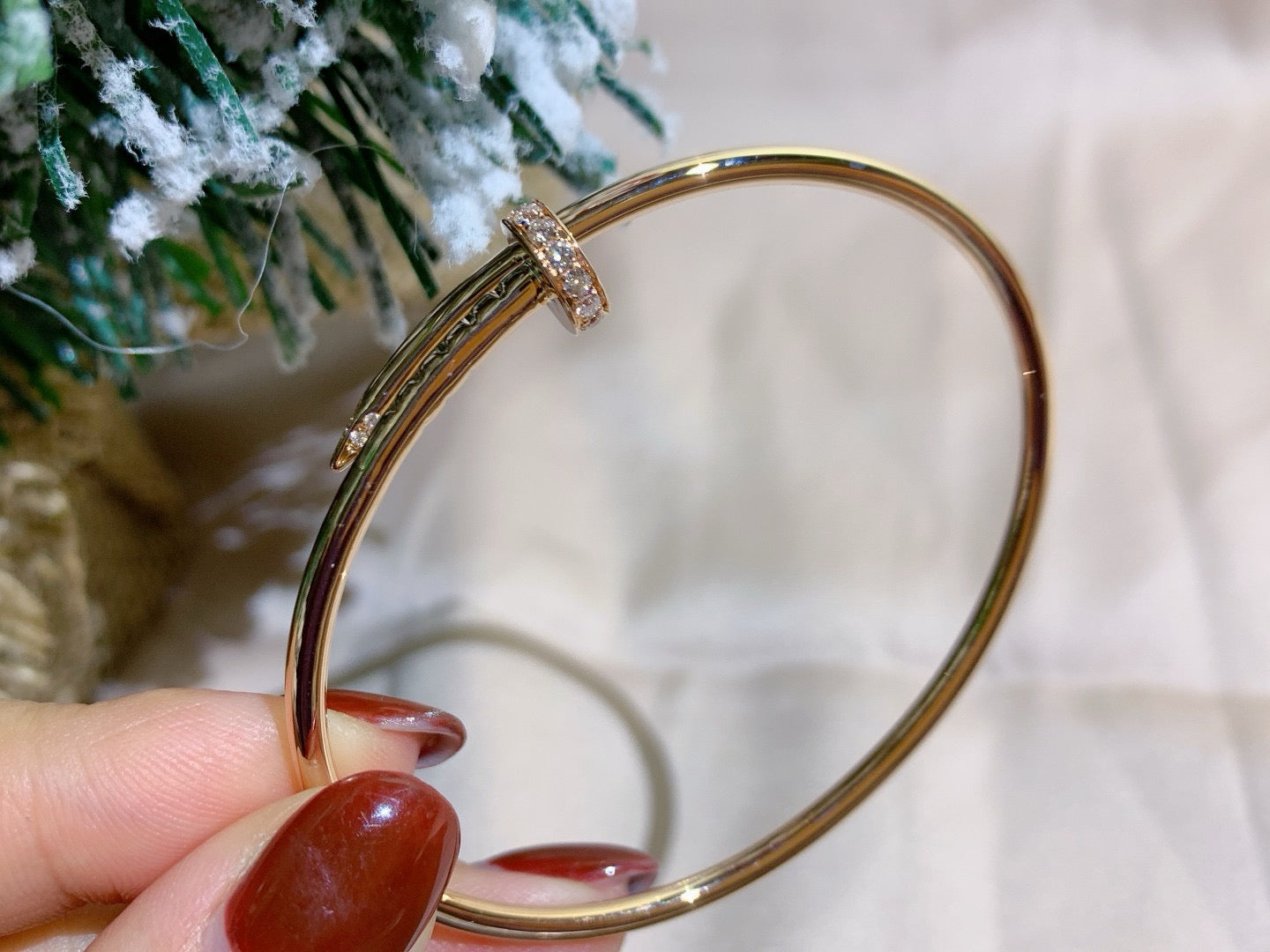 [Vicky]JUSTE BRACELET 2.5MM DIAMONDS