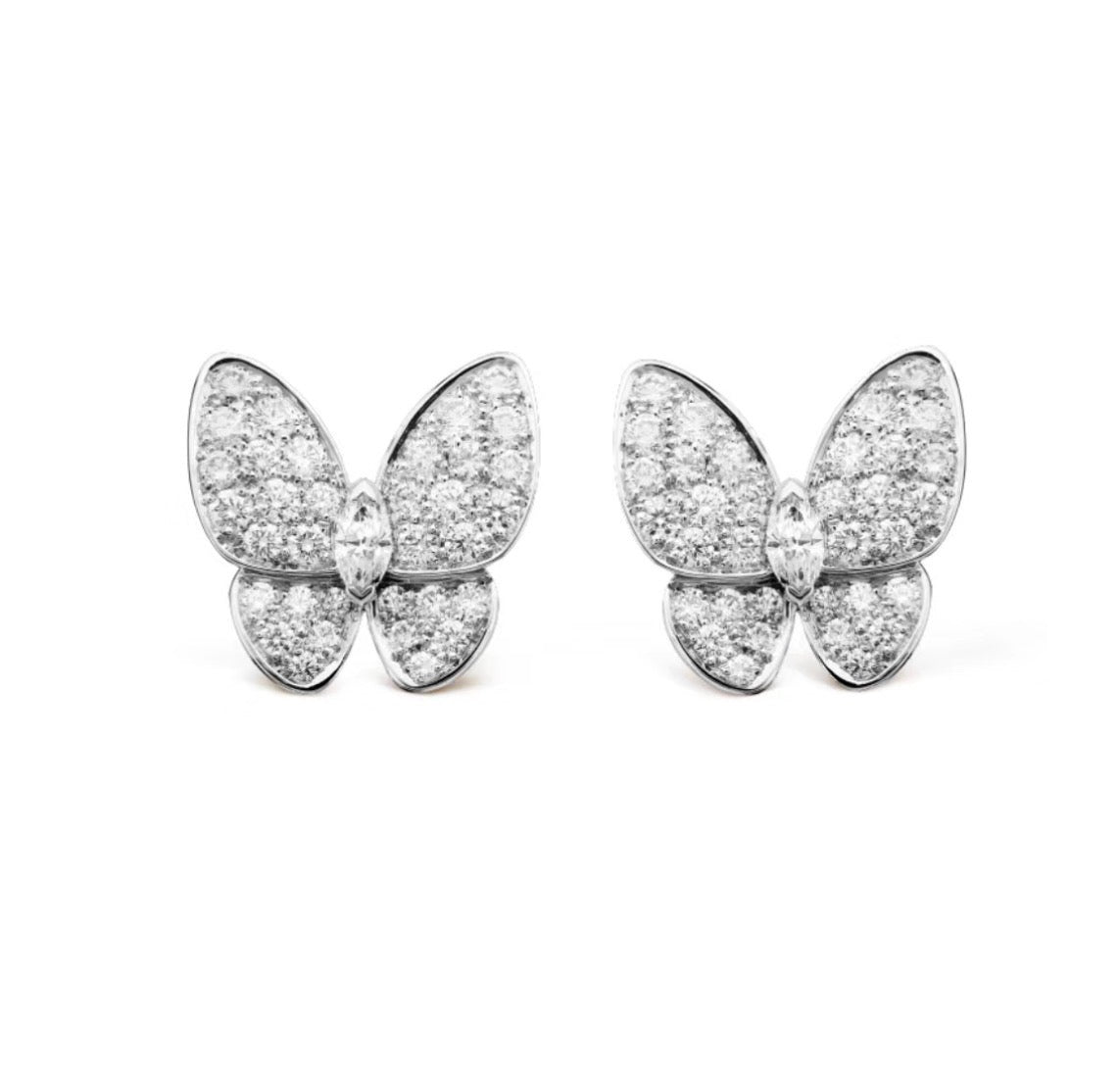 [Vicky]BUTTERFLY ALL DIAMOND EARRINGS