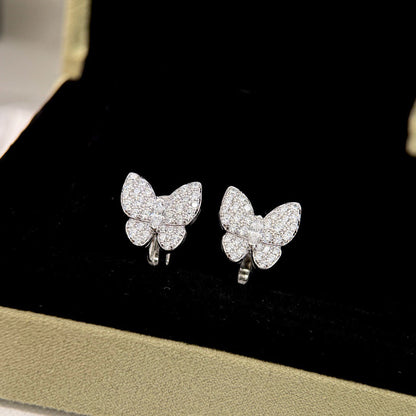 [Vicky]BUTTERFLY ALL DIAMOND EARRINGS