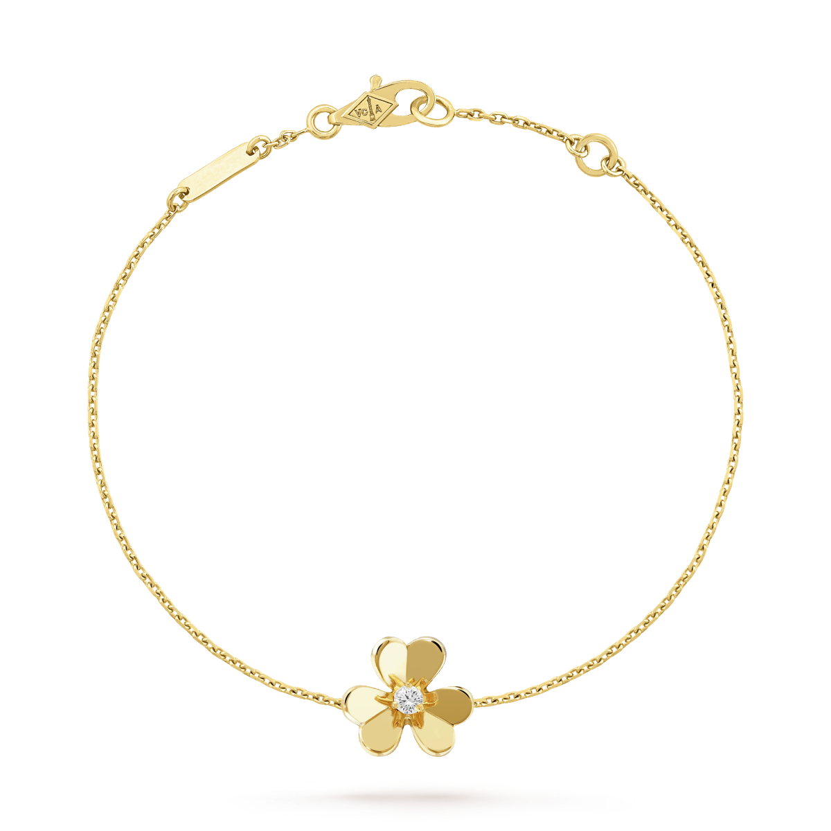 [Vicky]FRIVOLE GOLD FLOWER PINK MALACHITE BRACELET