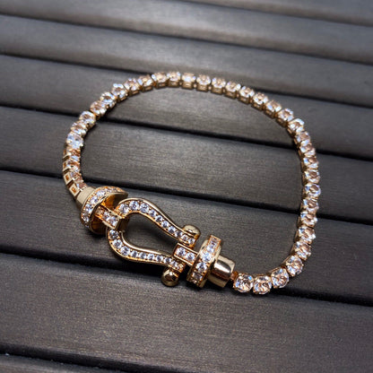 [Vicky]FORCE  HORSESHOE  DIAMOND TENNIS BRACELET