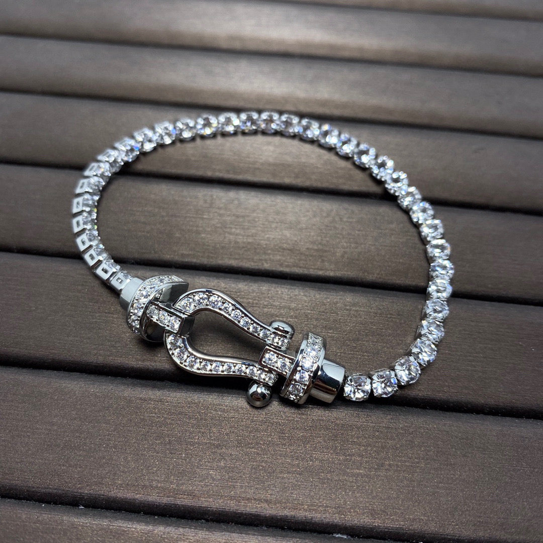 [Vicky]FORCE  HORSESHOE  DIAMOND TENNIS BRACELET