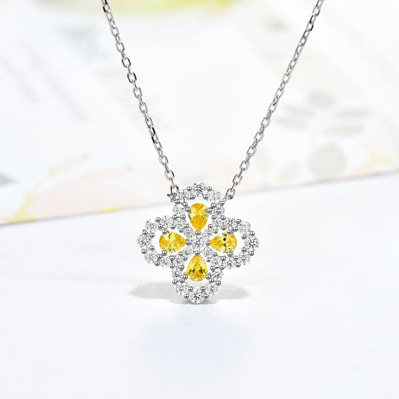 [Vicky]LOOP NECKLACE FULL MOTIF DIAMOND 16MM MULTIPLE COLORS