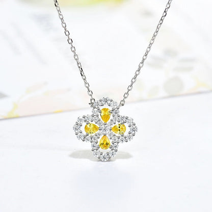 [Vicky]LOOP NECKLACE FULL MOTIF DIAMOND 16MM MULTIPLE COLORS