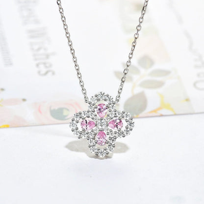 [Vicky]LOOP NECKLACE FULL MOTIF DIAMOND 16MM MULTIPLE COLORS