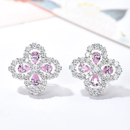 [Vicky]LOOP EARRINGS FULL MOTIF DIAMOND 16MM