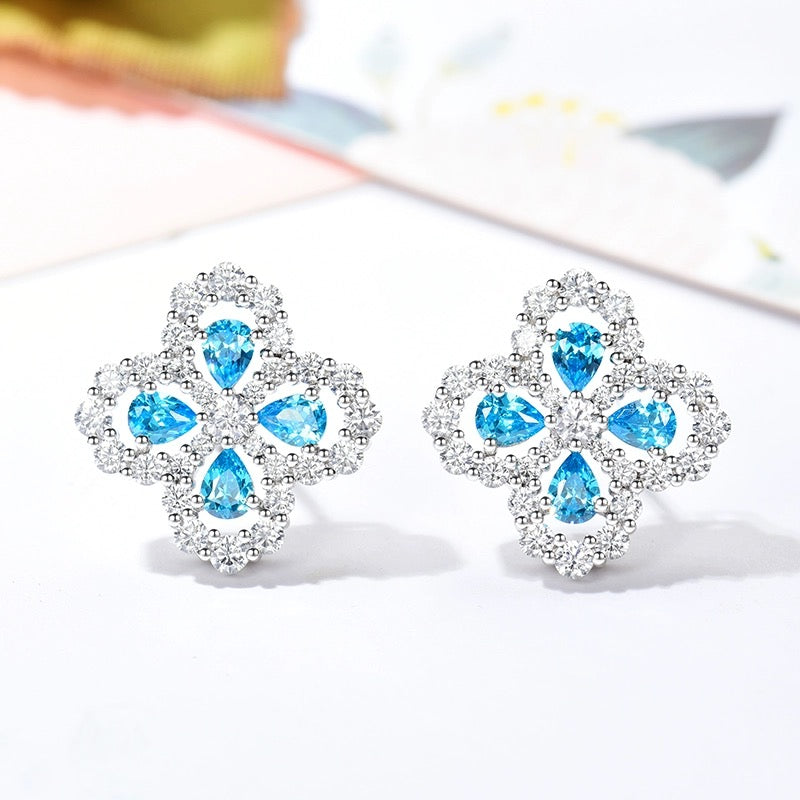 [Vicky]LOOP EARRINGS FULL MOTIF DIAMOND 16MM