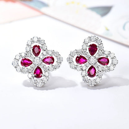 [Vicky]LOOP EARRINGS FULL MOTIF DIAMOND 16MM