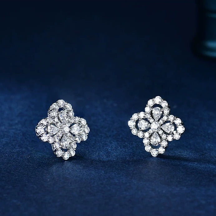 [Vicky]LOOP EARRINGS FULL MOTIF DIAMOND 16MM