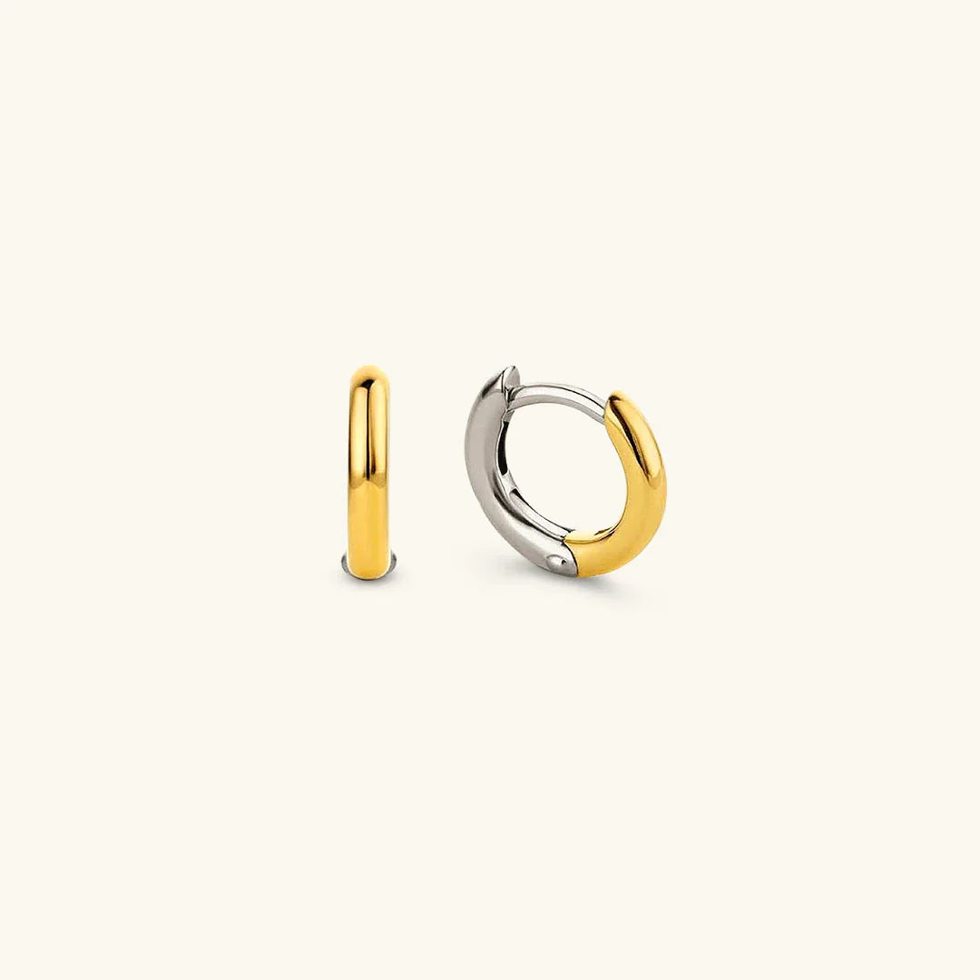 [Royal Vicky]Ingrid Two Tone Hoop Earring