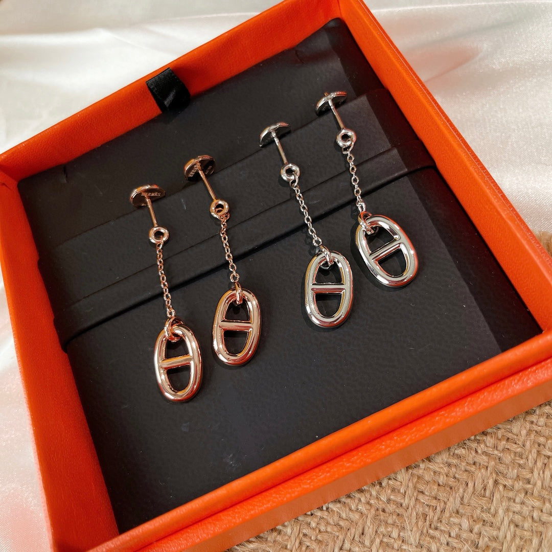 [Vicky]CHAINE TASSEL EARRINGS