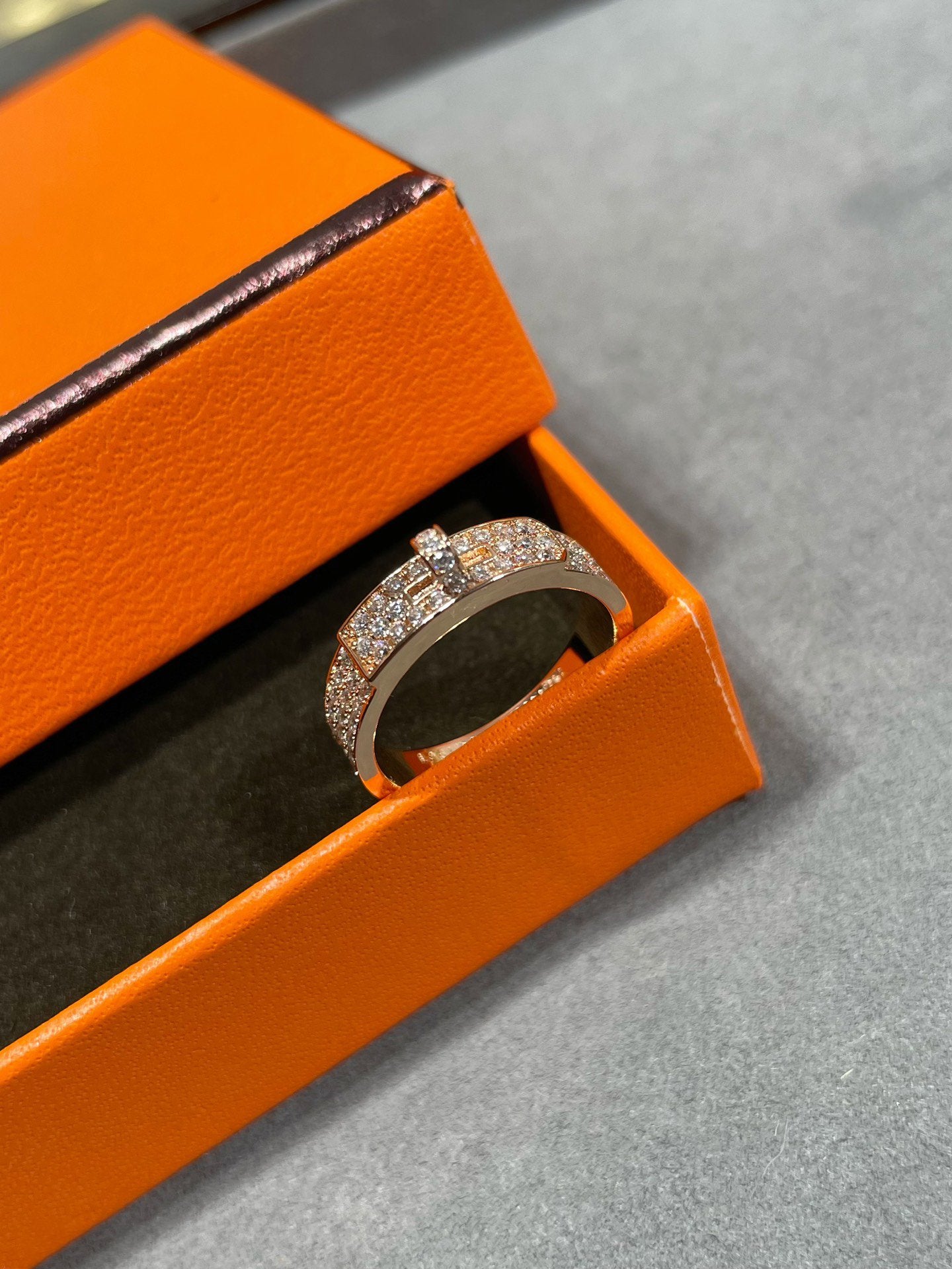 [Vicky]KELLY PINK GOLD DIAMOND RING