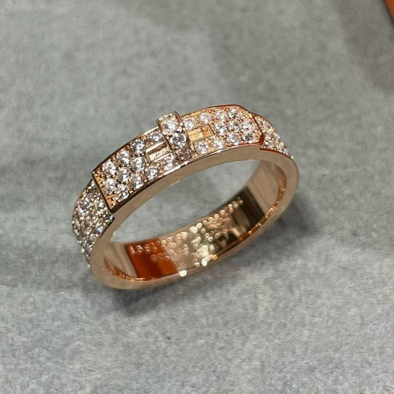 [Vicky]KELLY PINK GOLD DIAMOND RING