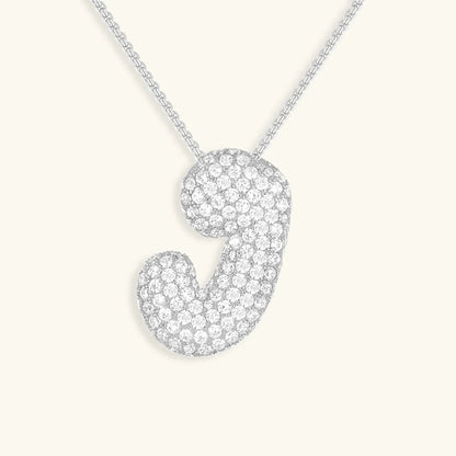 [Royal Vicky]Bubble Initial Diamond Necklace